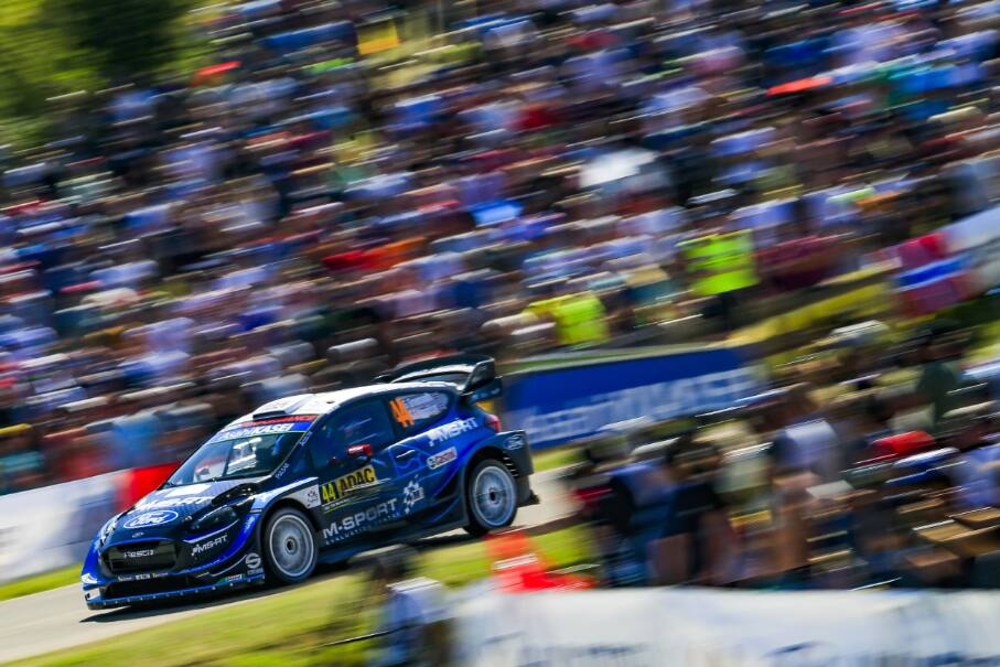 Gus Greensmith finished ninth to lead the M-Sport Fiesta contingent. Gus Greensmith finished ninth to lead the M-Sport Fiesta contingent.